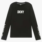 DKNY - Блузи - Black Cotton Make It Yours Top - Love|Labels