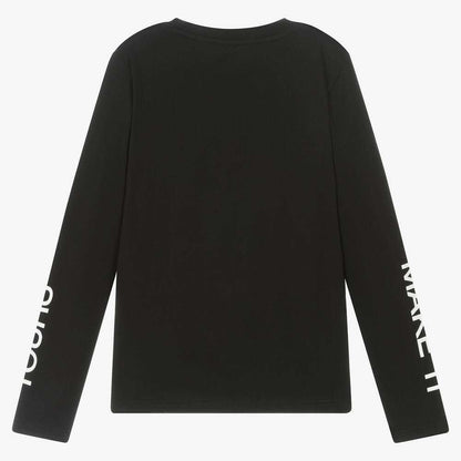DKNY - Блузи - Black Cotton Make It Yours Top - Love|Labels