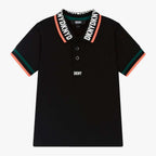 DKNY - Тениски - Black Cotton Piqué Polo Shirt - Love|Labels