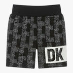 DKNY - Шорти - Black Cotton Printed Shorts - Love|Labels