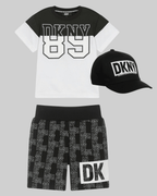 DKNY - Шорти - Black Cotton Printed Shorts - Love|Labels