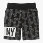 DKNY - Шорти - Black Cotton Printed Shorts - Love|Labels