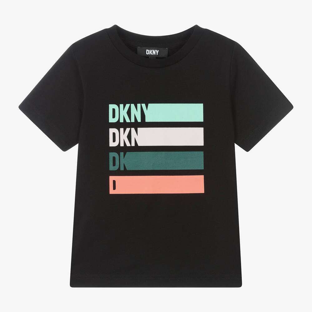 DKNY - Тениски - Black Cotton T-Shirt - Love|Labels