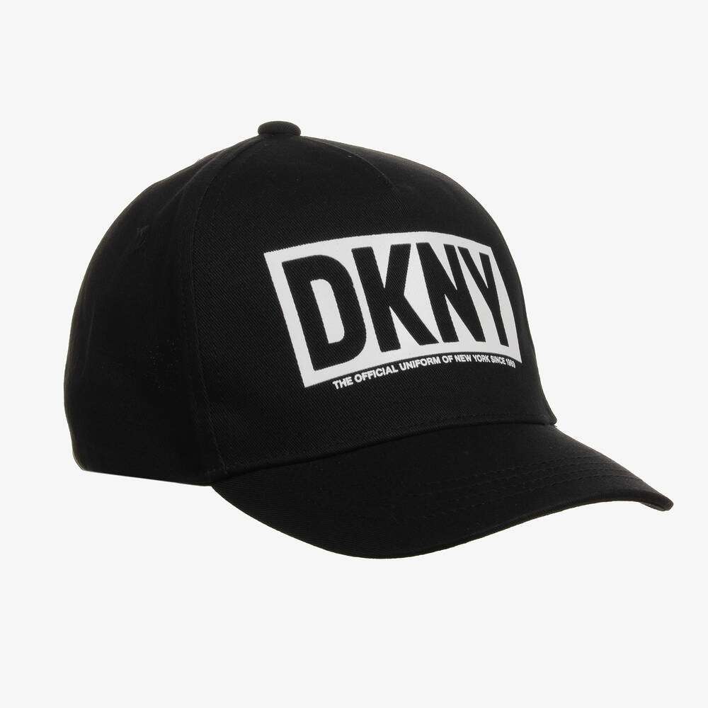 DKNY - Аксесоари - Шапки - Black Cotton Twill Cap - Love|Labels