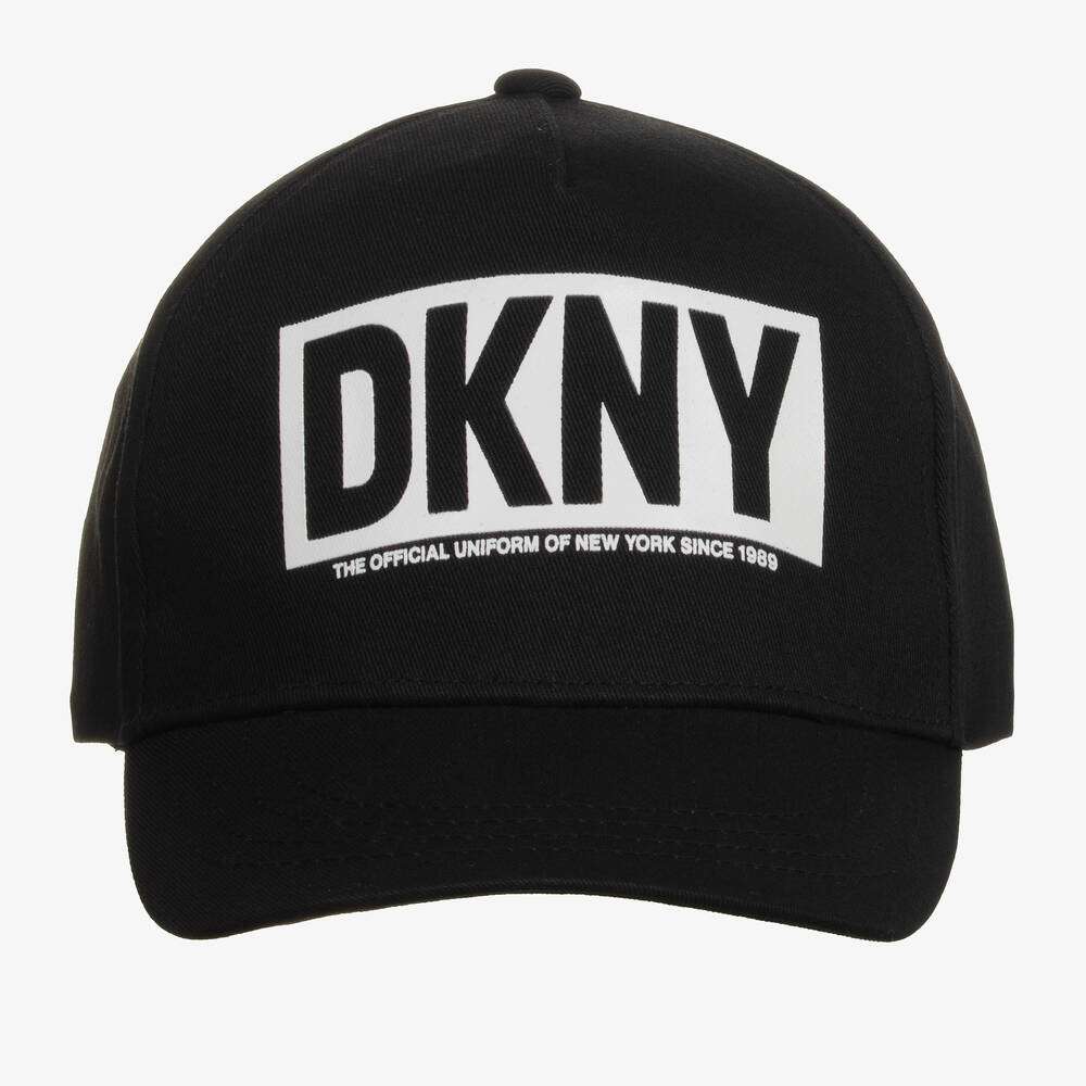 DKNY - Аксесоари - Шапки - Black Cotton Twill Cap - Love|Labels
