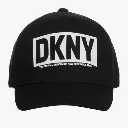 DKNY - Аксесоари - Шапки - Black Cotton Twill Cap - Love|Labels