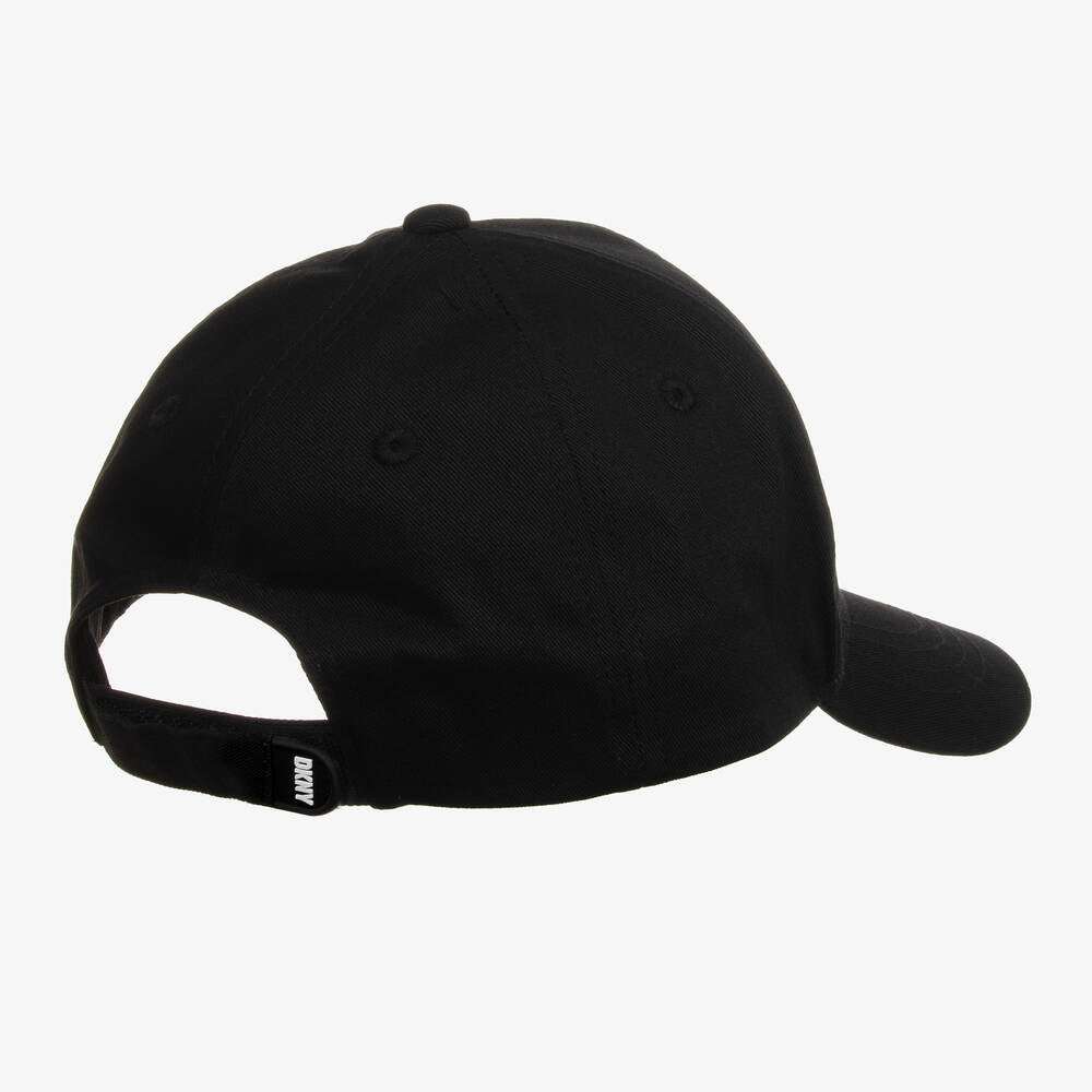 DKNY - Аксесоари - Шапки - Black Cotton Twill Cap - Love|Labels