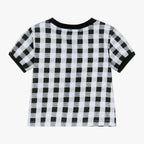 DKNY - Тениски - Black Gingham Cotton T-Shirt - Love|Labels