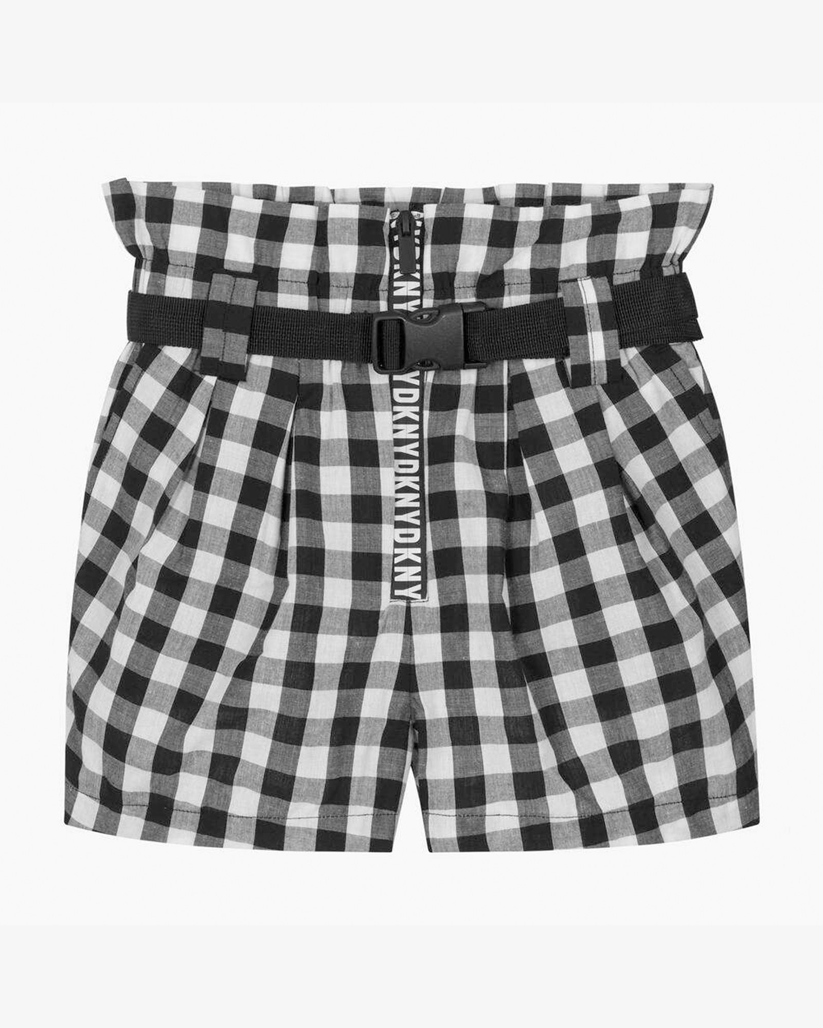Black Gingham Shorts