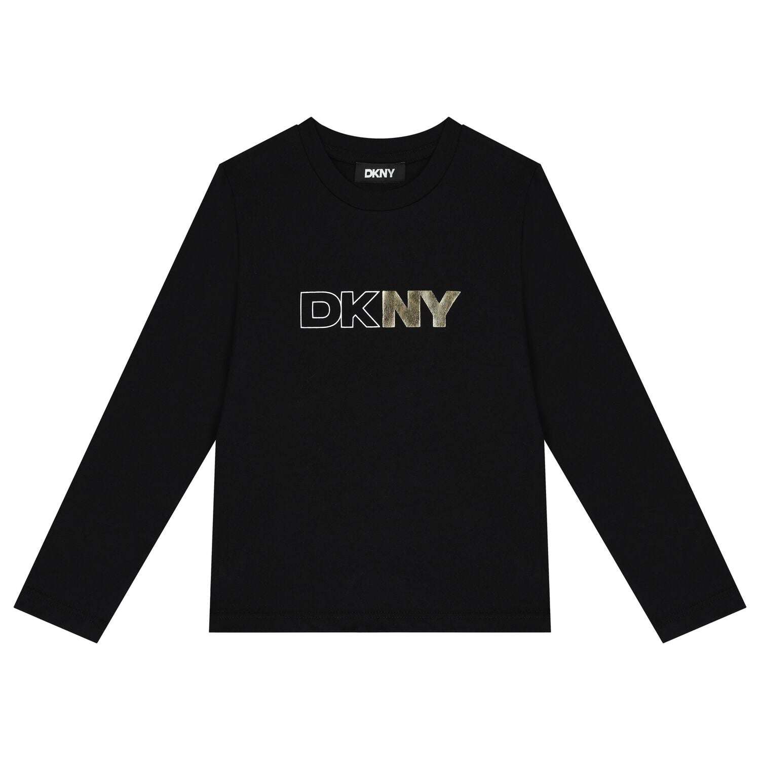 DKNY - Блузи - Black Logo Long Sleeve Top - Love|Labels