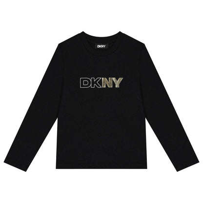 DKNY - Блузи - Black Logo Long Sleeve Top - Love|Labels