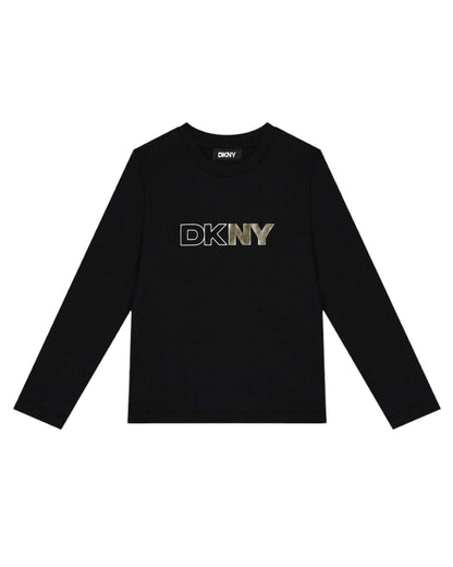 DKNY - Блузи - Black Logo Long Sleeve Top - Love|Labels