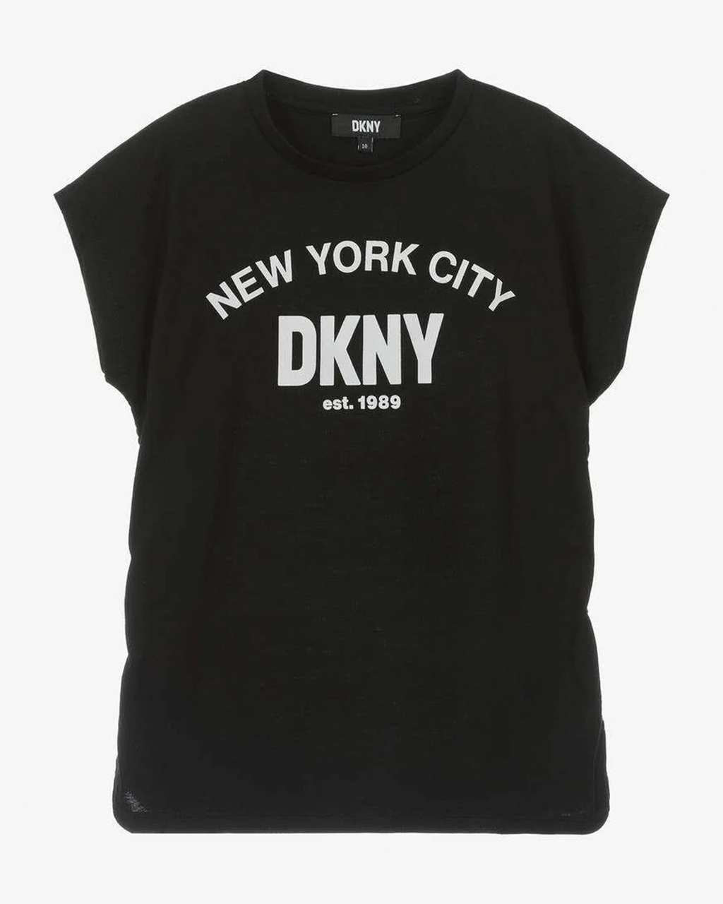 Black Ruched Graphic T-Shirt