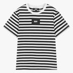 DKNY - Тениски - Black Striped Organic Cotton T-Shirt - Love|Labels
