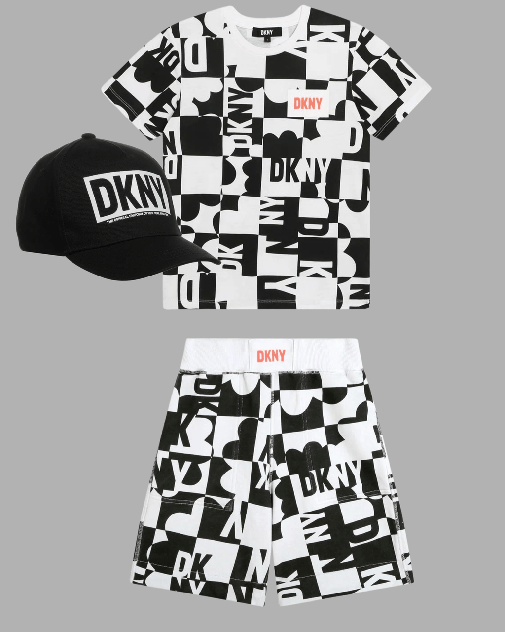 DKNY - Шорти - Black & White Cotton Shorts - Love|Labels