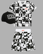 DKNY - Шорти - Black & White Cotton Shorts - Love|Labels
