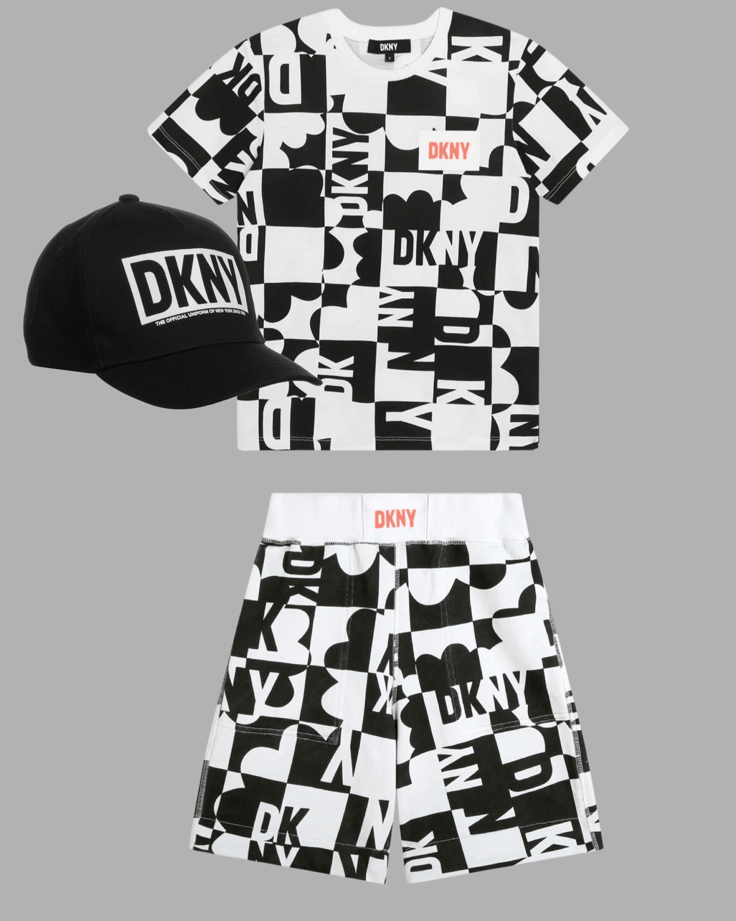 DKNY - Шорти - Black & White Cotton Shorts - Love|Labels