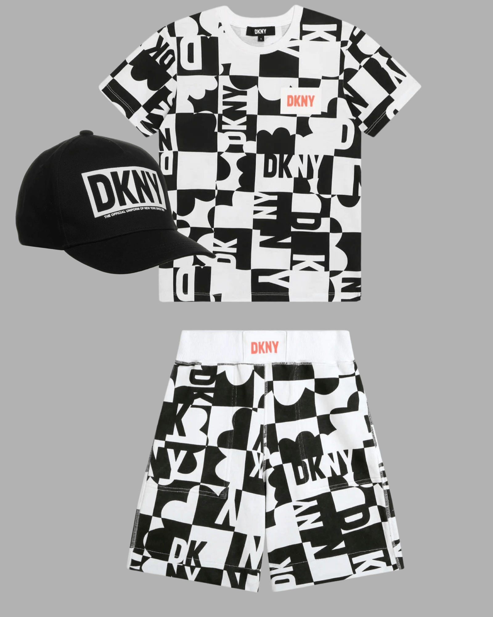 DKNY - Шорти - Black & White Cotton Shorts - Love|Labels