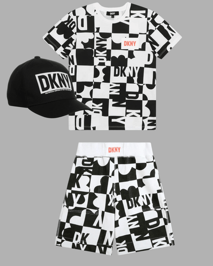 DKNY - Шорти - Black & White Cotton Shorts - Love|Labels