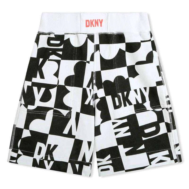 DKNY - Шорти - Black & White Cotton Shorts - Love|Labels