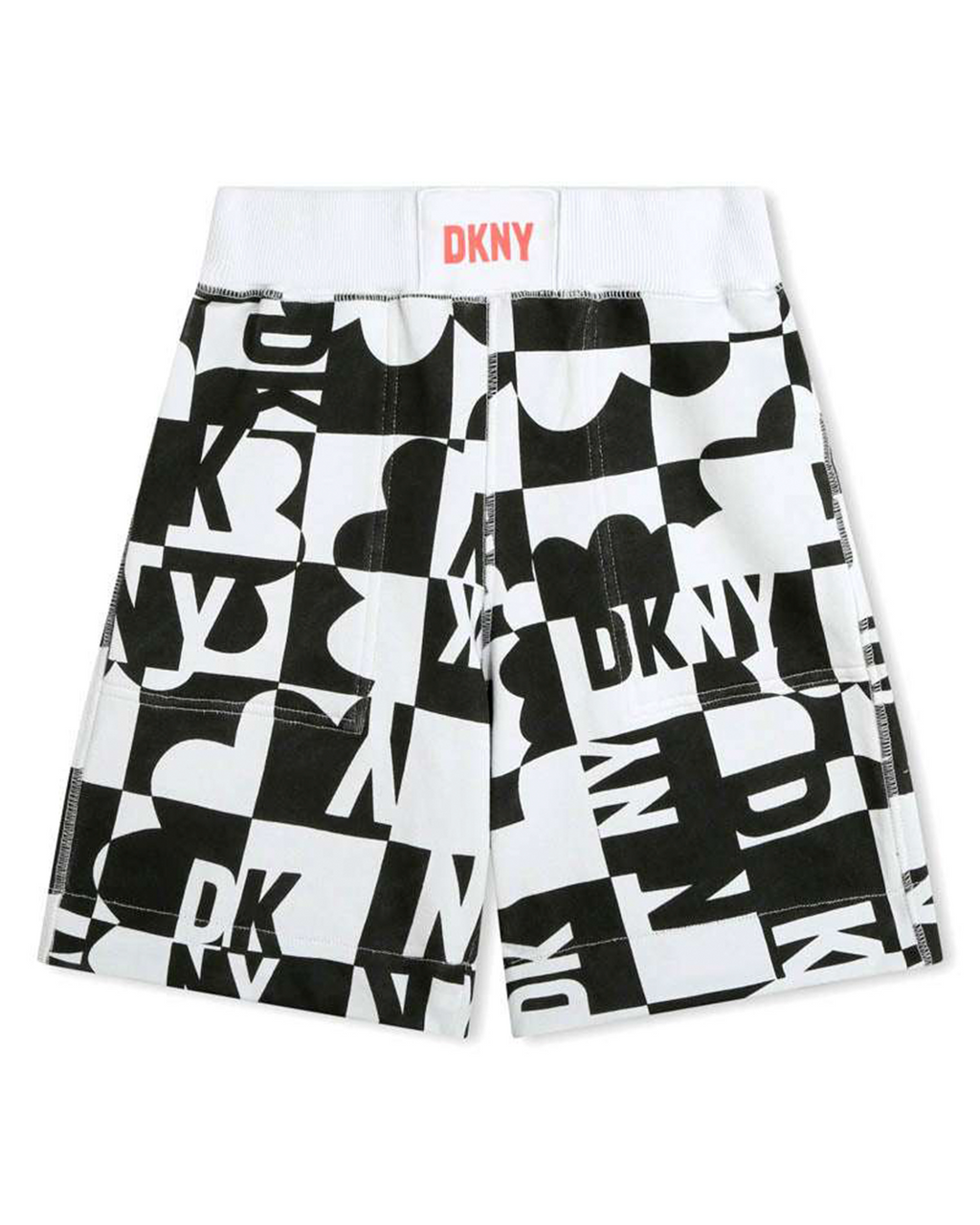 Black & White Cotton Shorts