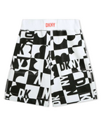 Black & White Cotton Shorts