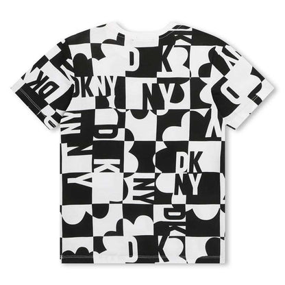 DKNY - Тениски - Black & White Cotton T-Shirt - Love|Labels