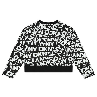 DKNY - Блузи - Black & White Long Sleeve Top - Love|Labels