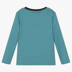 DKNY - Блузи - Blue Cotton Jersey Top - Love|Labels