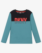 Blue Cotton Jersey Top
