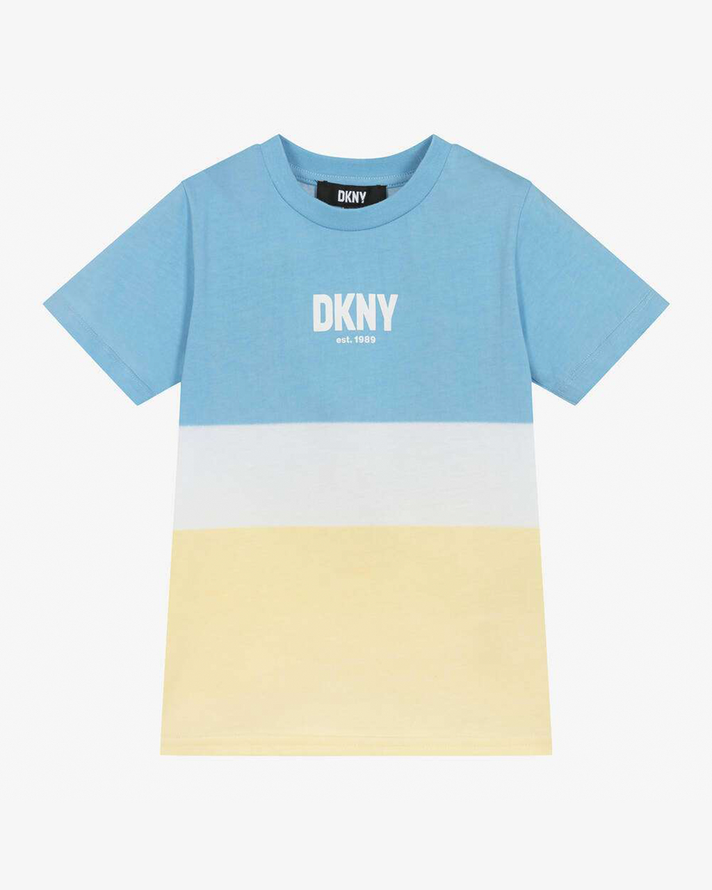 Blue & Yellow Cotton T-Shirt