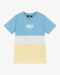 Blue & Yellow Cotton T-Shirt