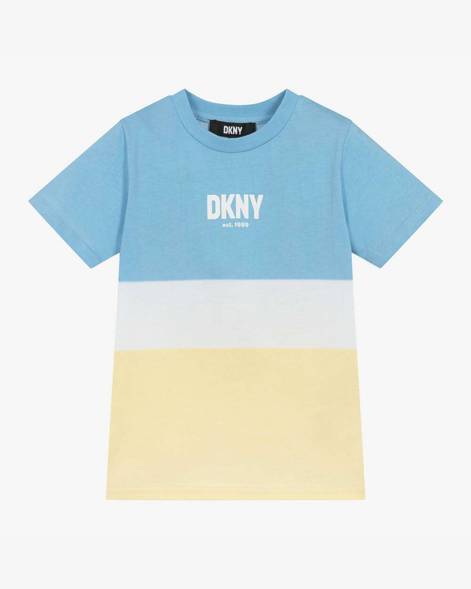 Blue & Yellow Cotton T-Shirt