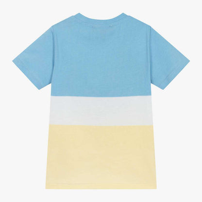 DKNY - Тениски - Blue & Yellow Cotton T-Shirt - Love|Labels