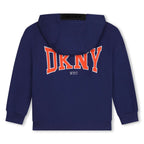 DKNY - Блузи - Blue Zip - Up Hooded Sweatshirt - Love|Labels