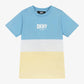 Blue & Yellow Cotton T-Shirt