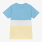 Blue & Yellow Cotton T-Shirt