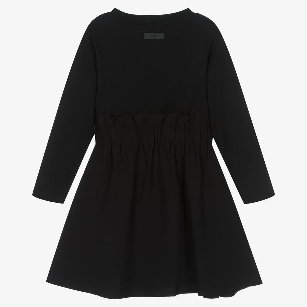 Black Cotton Jersey Dress