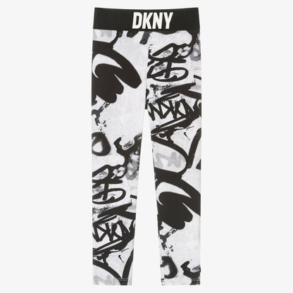 White Graffiti Leggings