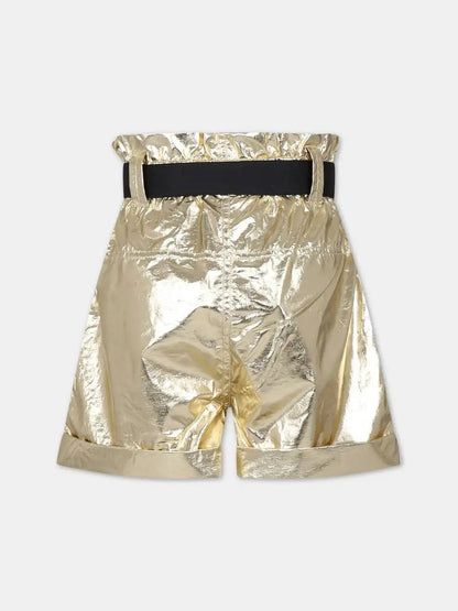 DKNY - Шорти - Gold Paperbag Shorts with Belt - Love|Labels