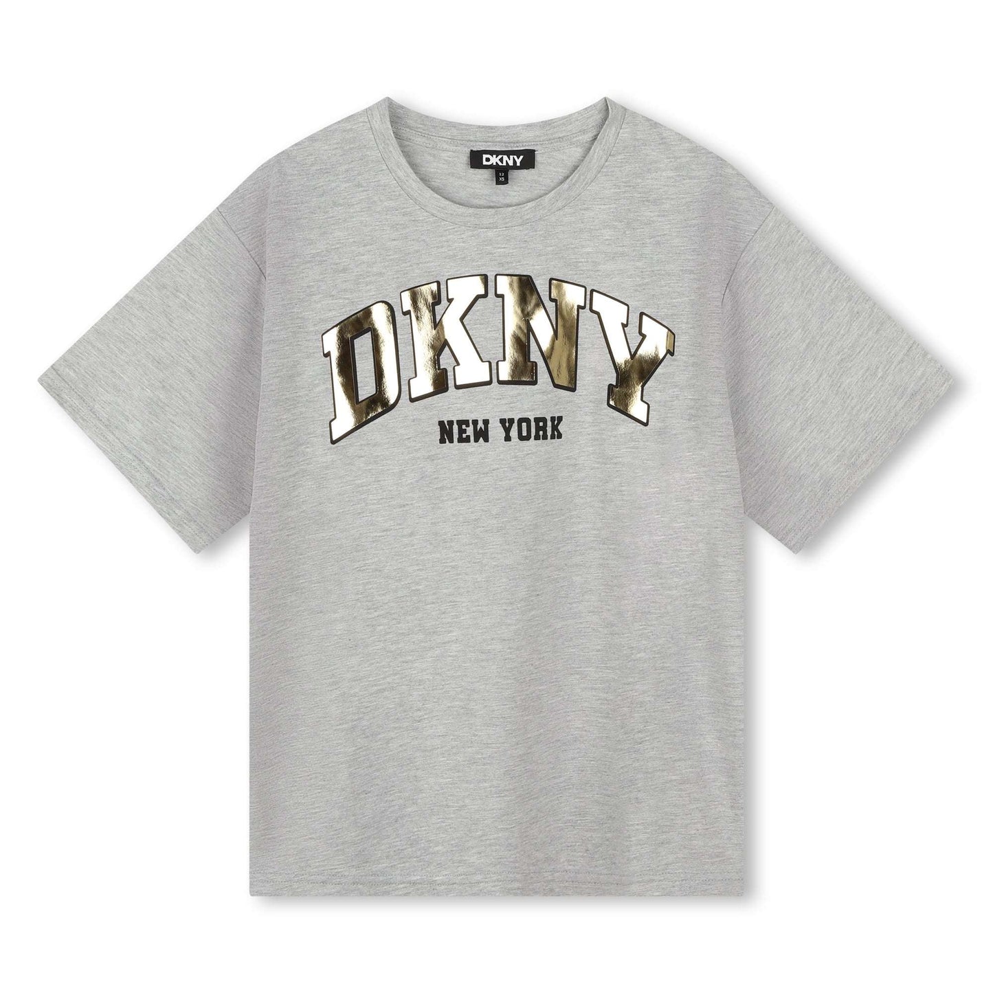 DKNY - Тениски - Grey Gold Logo T-Shirt - Love|Labels