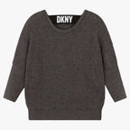 DKNY - Блузи - Grey Knitted Sweater - Love|Labels