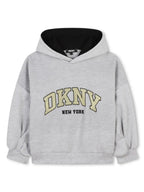 DKNY - Блузи - Grey Logo Hoodie - Love|Labels