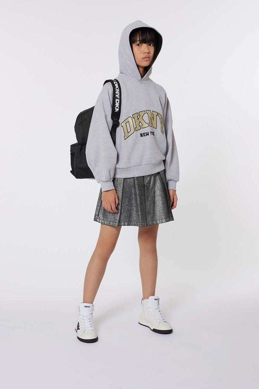 DKNY - Блузи - Grey Logo Hoodie - Love|Labels