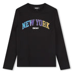 DKNY - Блузи - Logo Sleeved Cotton T-Shirt - Love|Labels