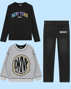 DKNY - Блузи - Logo Sleeved Cotton T-Shirt - Love|Labels