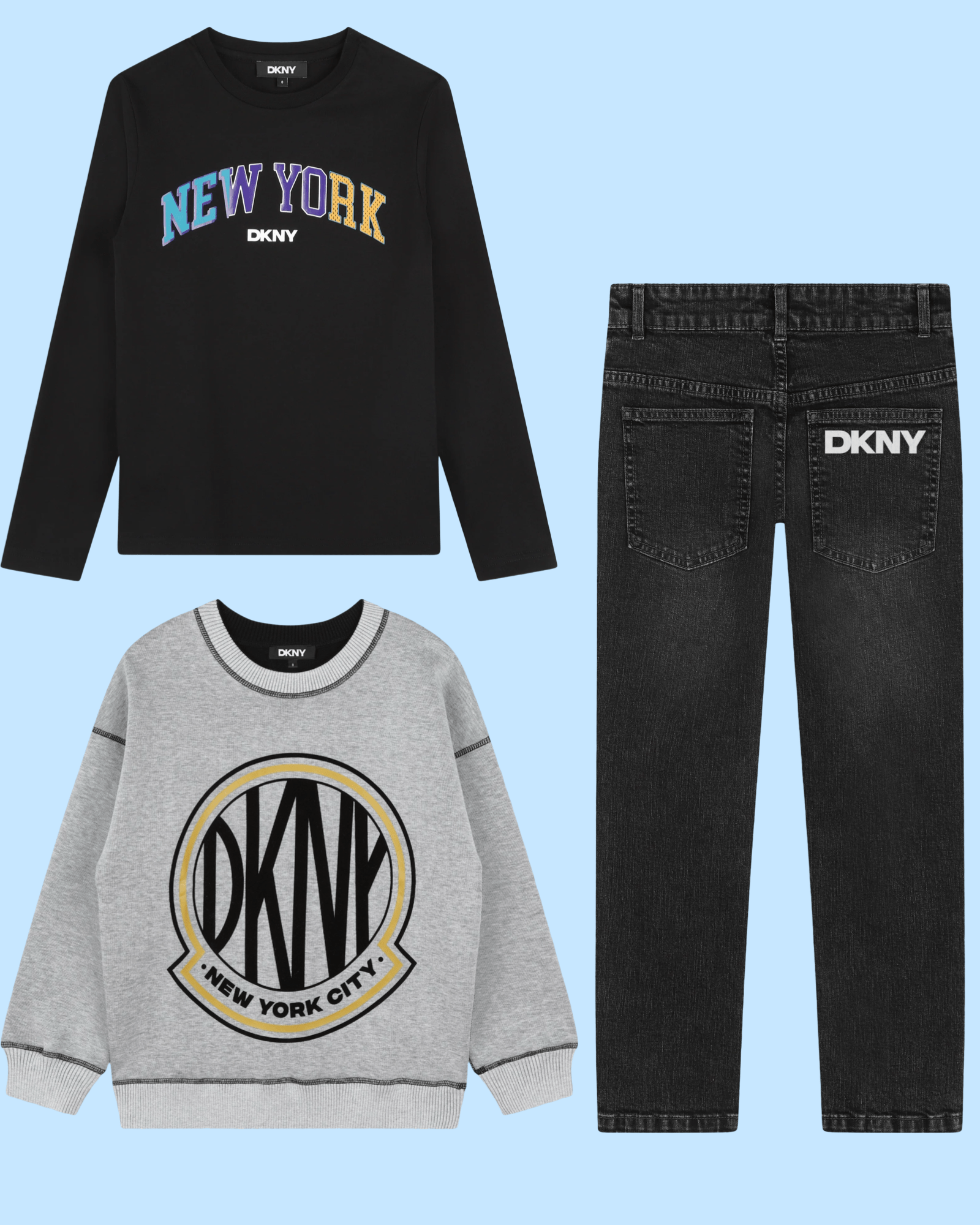 DKNY - Блузи - Logo Sleeved Cotton T-Shirt - Love|Labels