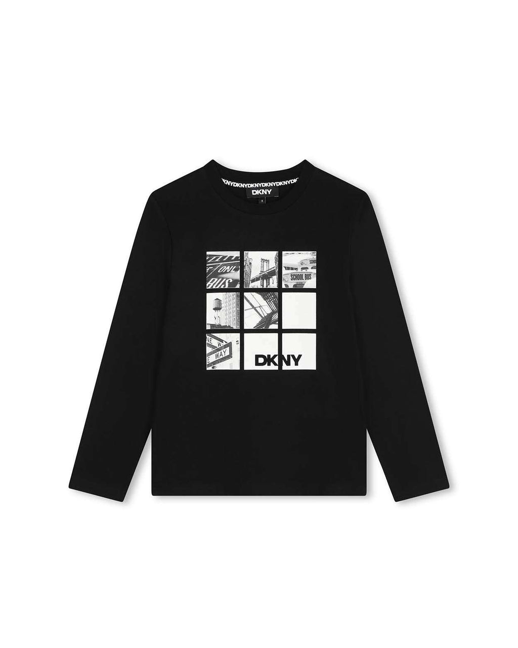 DKNY - Блузи - Long - Sleeved Cotton T-Shirt - Love|Labels