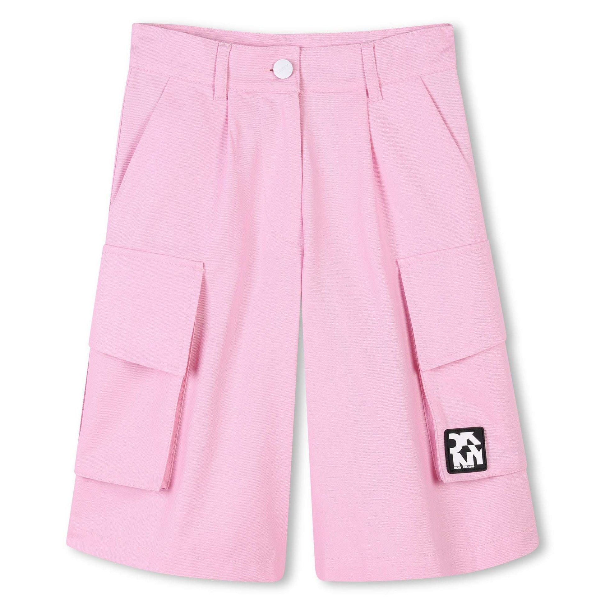 DKNY - Шорти - Pink Cotton Linen Bermuda - Love|Labels