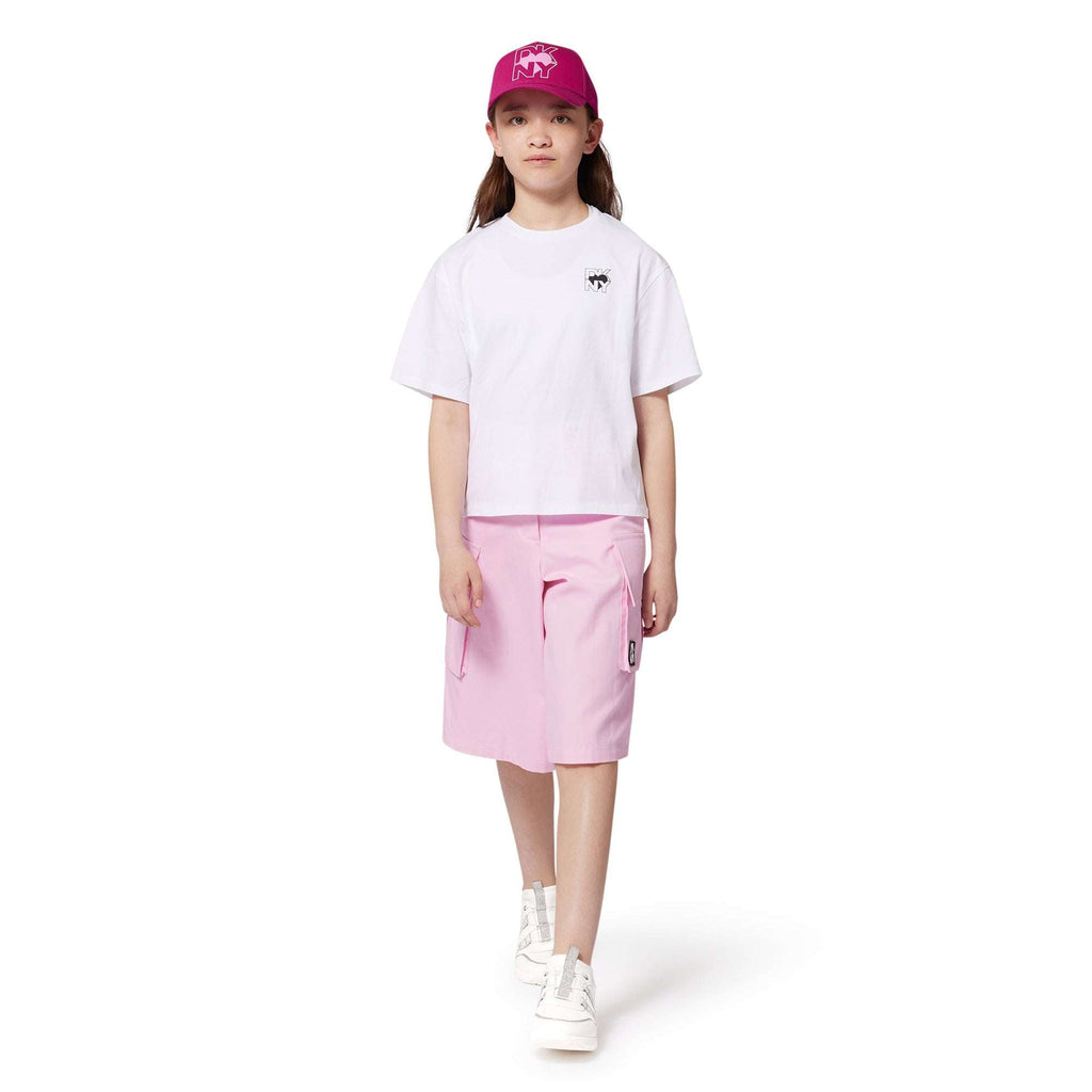 DKNY - Шорти - Pink Cotton Linen Bermuda - Love|Labels